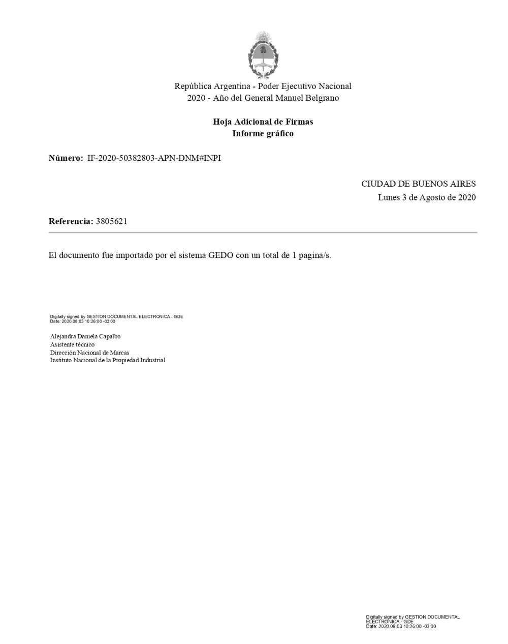 Vista de registro de marca